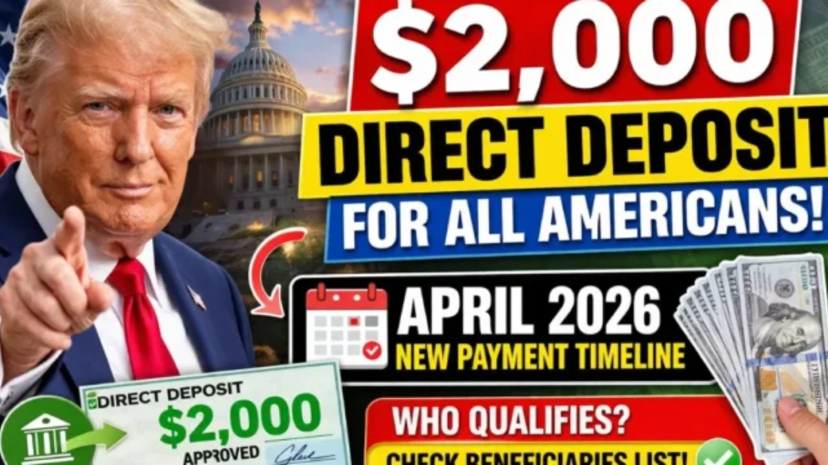 $2000 direct deposit April 2026